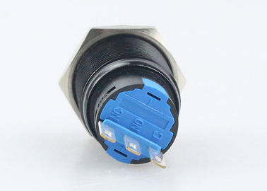Verriegeln des Metalldrucktastenschalters, 3 Pin Automotive Push Button Switches