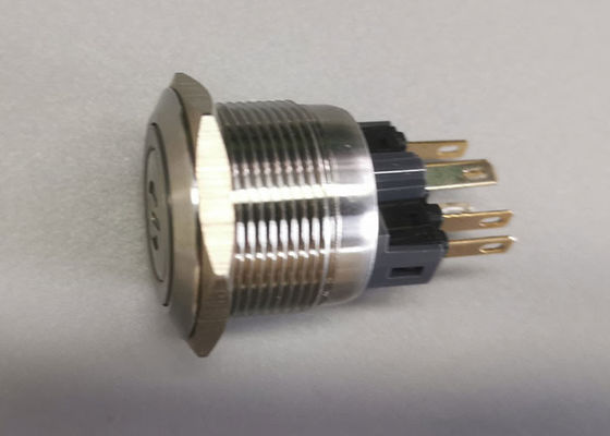 Aluminium-5A vandalen-Drucktastenschalter des Ring-LED 22mm Anti