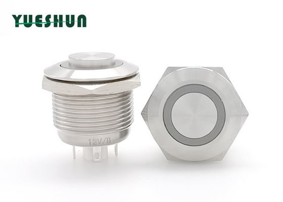 Qualität  19mm Stainless Steel Push Button Switch , Round Momentary Push Button Switch Fabrik