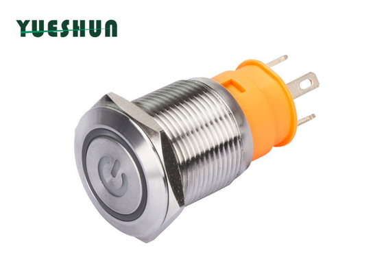 Boots-Marine Push Button Switch Power-Symbol 19mm 20amp des Edelstahl-316l mit Licht