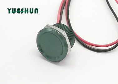 Wasserdichter piezo Berührungsschalter, Aluminiumdrucktastenschalter-grüne Farbkörper
