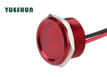 Roter piezo Drucktastenschalter fertigte verfügbares für 25mm Entlüftungsloch-Platte besonders an