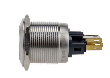 Antivandalen-Metallmomentandrucktastenschalter 22mm Ring Symbol LED 5A 250V Wechselstrom