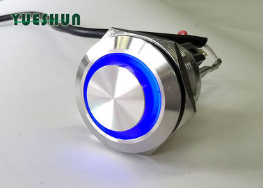 Hoher Rundkopf-Drucktastenschalter LED belichtete, 22mm belichteter Druckknopf