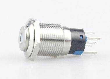 Metalldrucktastenschalter Dot Types LED, 5 Pin Push Button Switch Light-Gewicht
