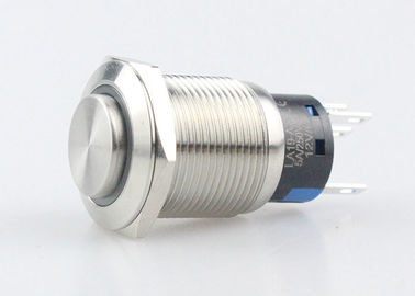 12V des Ring-LED hoher Rundkopf Metalldruckknopf-Momentandes netzschalter-IP67