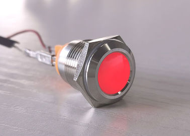 Roter blauer Anzeigelampen-Hersteller des LED-Antivandalen-Drucktastenschalter-12mm 16mm des Metallled
