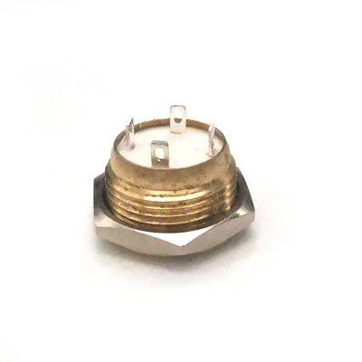 Messingselbst drucktastenschalter-Ring Led Illuminated Waterproof Micros 22mm stellte sich zurück